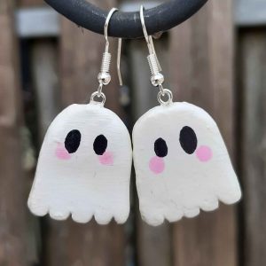 Spooky ghost earrings